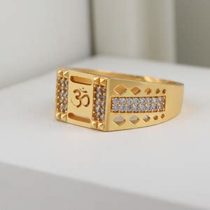 BLINKCHIC Brass Cubic Zirconia Gold Plated Ring Price in India - Buy ...