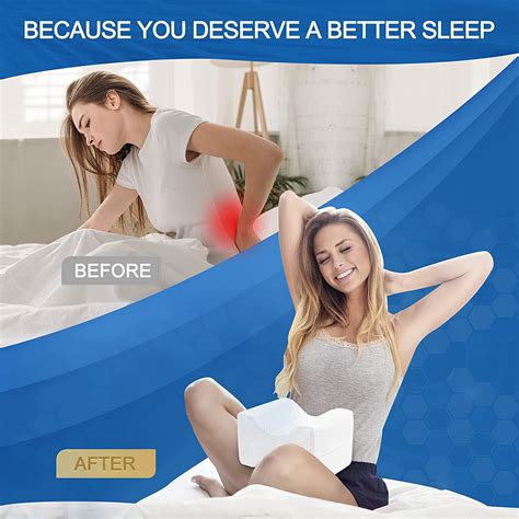 Knee pillow side sleeper Leg support Memory Foam | Ubuy India