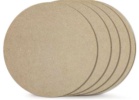 Woodcraft Original Wood Round MDF Boards for Art and Craft, 2mm ...