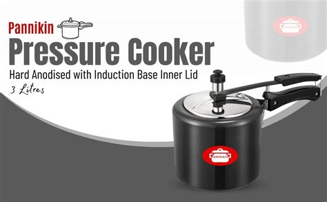 Buy Pannikin Hard Anodised with Induction Base Inner Lid Pressure ...