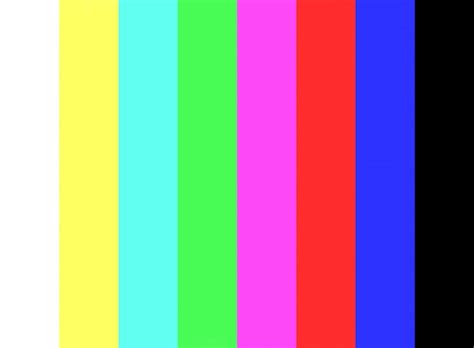 Aucun signal et test de barre de couleur sur le fond d'écran de la ...