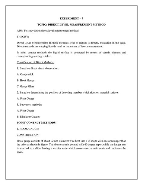 Image result for Level Measurement Methods