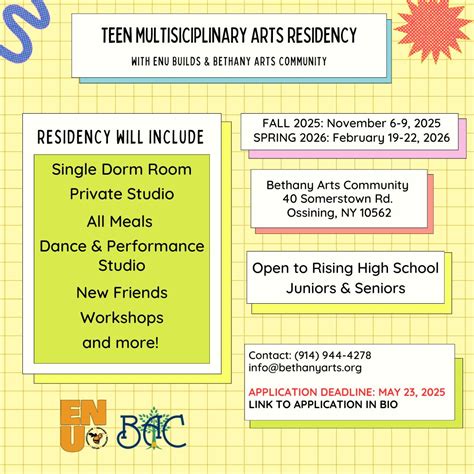 Bethany Arts Community | Call for Teen Artists! Applications are open ...