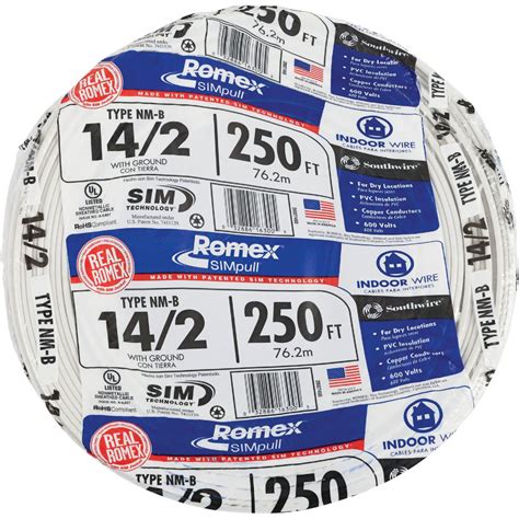 Romex 250 Ft. 14/2 Solid White NMW/G Electrical Wire | Do it Best