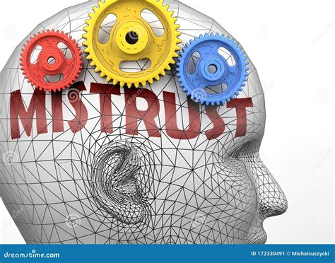 Mistrust and Human Mind - Pictured As Word Mistrust Inside a Head To ...