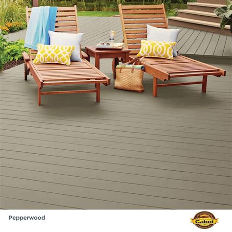Cabot DeckCorrect Pepperwood Solid Exterior Wood Stain and Sealer (1 ...