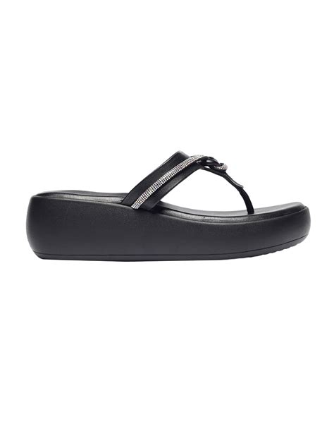 Ottilie Black Flatform Heels – Monrow Shoes