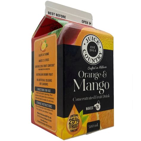 Juice Country Orange & Mango Concentrate 500ml | Woolworths