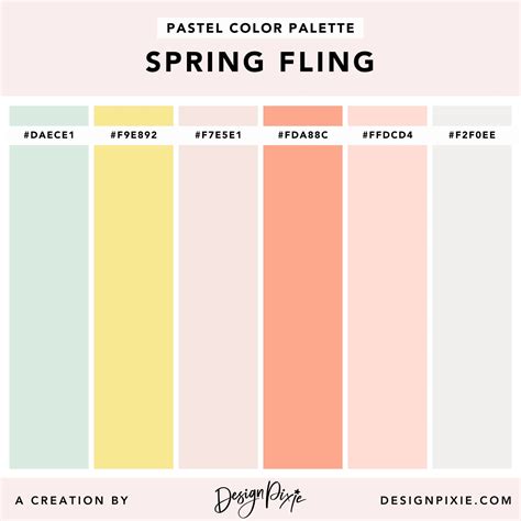 30+ Pastel Color Palettes with Color Codes - Design Pixie