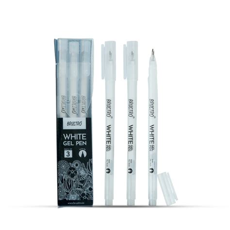 Brustro White Gel Pen Set – SCOOBOO