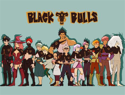 Black Clover Black Bulls List at Marjorie Clouse blog
