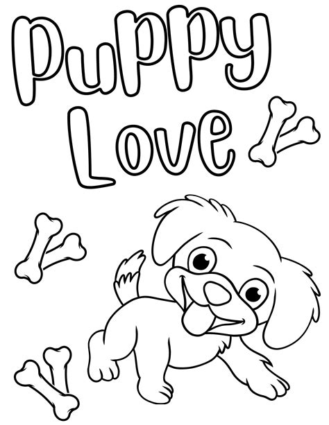 Free Dog Printable Coloring Pages
