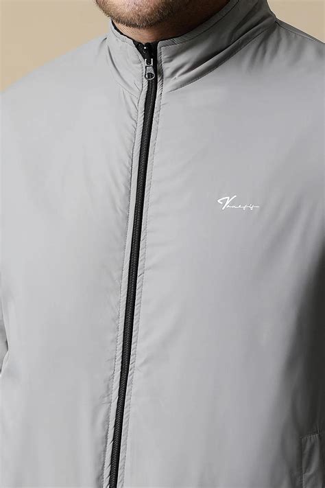 Buy Men's Black Reversible Windbreaker with Dual-Tone Design by Fort ...