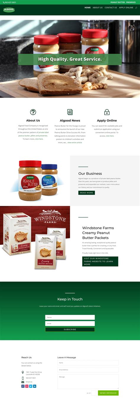 Algood Food Company | Peanut Butter & Fruit Preserves – comanufacturers.com - algood food company louisville