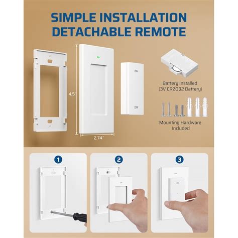 Vrbgify Wireless Light Socket Switch Kit 1 Piece Remote Control for ...