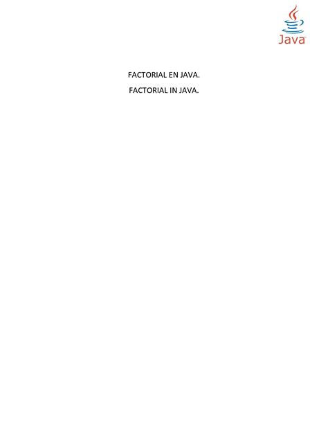 Image result for Calcul Factoriel En Java