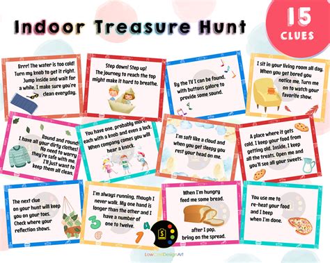 Kids Scavenger Hunt Clues