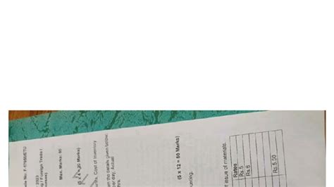 Cost Accounting Paper DSC 501 - V Sem Exam Dec 2023 - Studocu