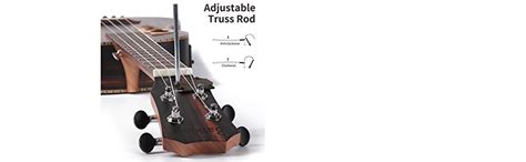 Batking 26 Inch All Blackwood Tenor Acoustic Electric Ukulele With ...