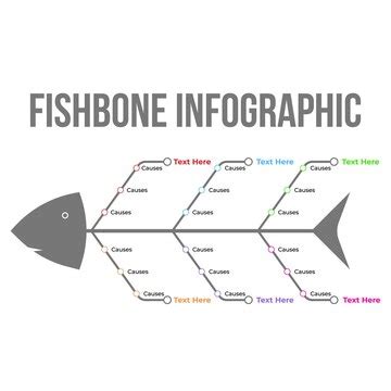 Fish shape colorful directional and presentation infographic creative ...