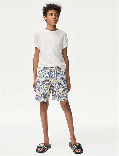 Buy Tropical Print Swim Shorts (6-16 Yrs) at Marks & Spencer
