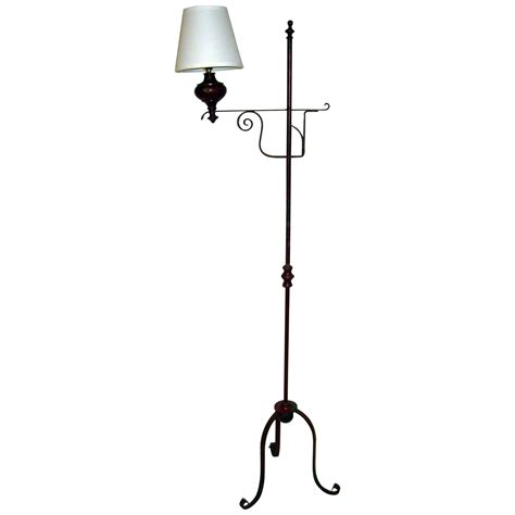 19th century Primitive Painted Early American Floor Lamp For Sale at ...