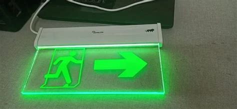 Emergency Exit Lights - Left Arrow Exit Sign Manufacturer from Vasai