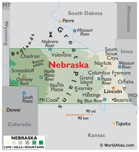 Map Of Nebraska Lakes at William Mata blog