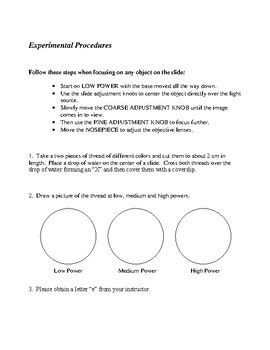 Image result for Microscope Lab Activity