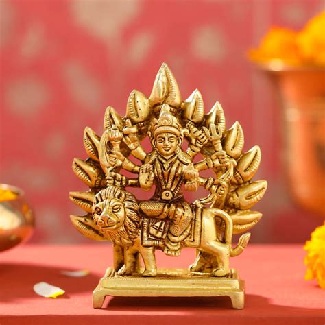 Shop Authentic Brass or Pital Durga Murti Online at Best Price ...