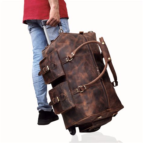 DENVER WHEELY DUFFEL & OSLO LEATHER BACKPACK-COMBO