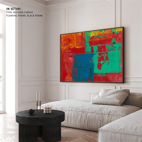 Buy Red, Green and Blue Abstract Canvas Painting & Wall Art Online ...