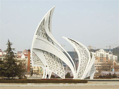 不锈钢城市抽象景观雕塑 -宏通雕塑