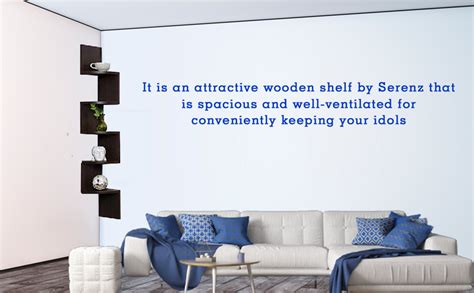 Serenz Corner Wall Mount Shelf Unit/Racks and Shelves/Wall Shelf/Book ...