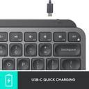 Logitech MX Keys Mini, Compact, Bluetooth, Backlit, USB-C, Metal Build ...