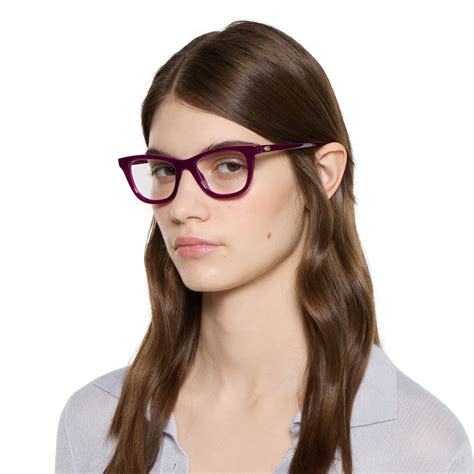 Cat eye optical frame in violet | GUCCI® US