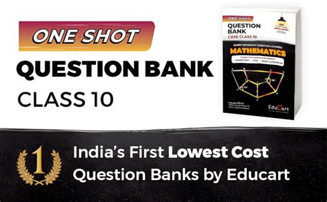 Educart One-shot Question Bank MATHEMATICS CBSE Class 10 for 2024 (Only ...