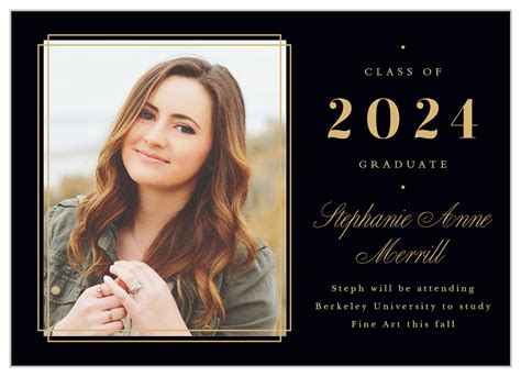 Girl Graduation Announcements Graduation Announcements With Photo
