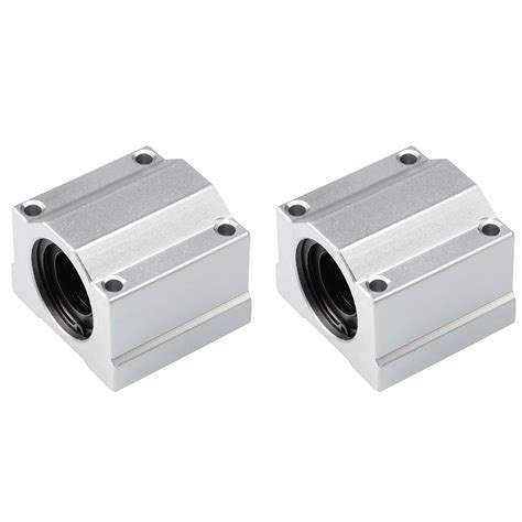 uxcell SCS20UU Linear Ball Bearing Slide Block Units, 20mm Bore Dia ...