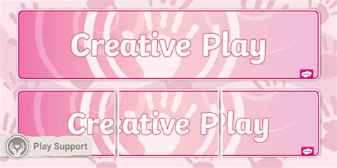 Creative Play Icon Display Banner (teacher made) - Twinkl