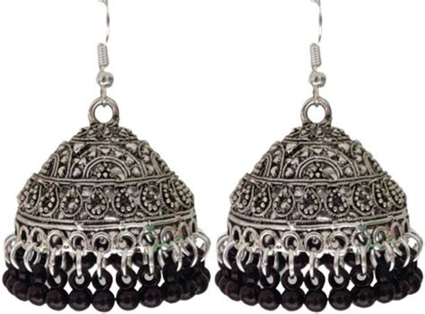 Black Metal Jhumkas - Buy Black Metal Jhumkas online at Best Prices in ...