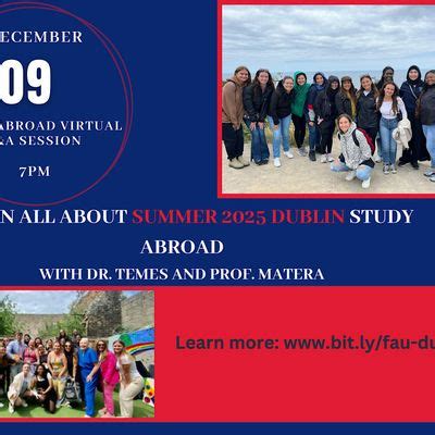 Study Abroad Dublin 2025 Q&A Session, December 9 2024 | Online Event ...