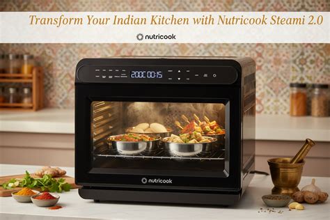 Nutricook Steami 2.0 24L Steam Oven for Indian Kitchen | Idli, Dhokla ...