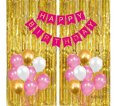 SHAILJA ENTERPRISES Birthday Decoration Kit Happy Birthday Banner with ...