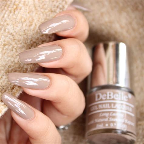 DeBelle Gel Nail Polish - Coco Bean | Pastel Light Brown Nail Polish ...