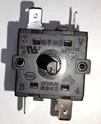 1PC FZ31-9 XK2 Series 15A 250V T125 6 pins 4 Positions Rotary Switch ...