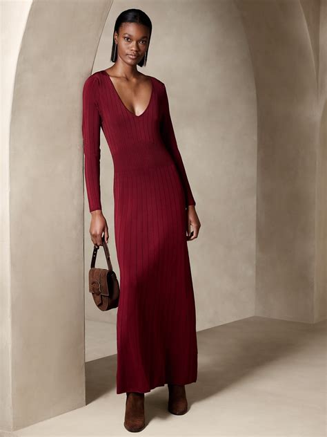 Aicha Maxi Sweater Dress | Banana Republic