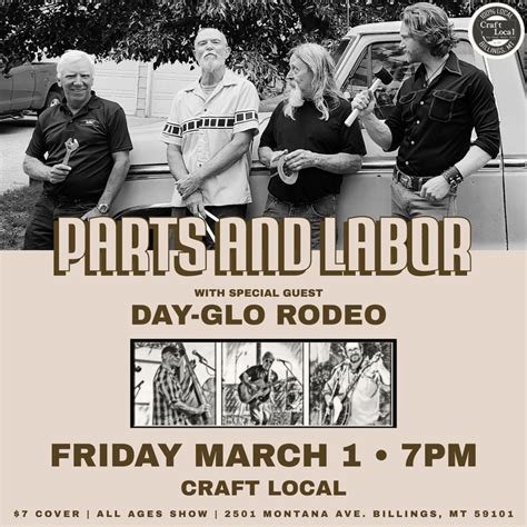 Parts and Labor w/ special guest Day-Glo Rodeo at Craft Local ...