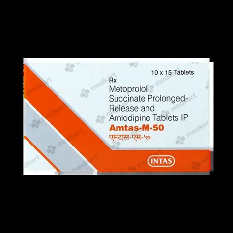 AMTAS M 50MG TABLET 15'S Price, Uses, Side Effects & Substitutes | Medkart