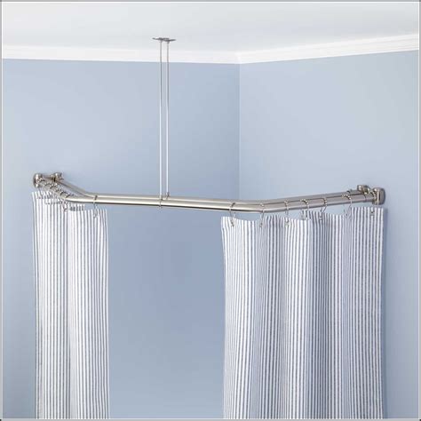 Brushed Nickel Double Shower Curtain Rod at Roger Hughes blog